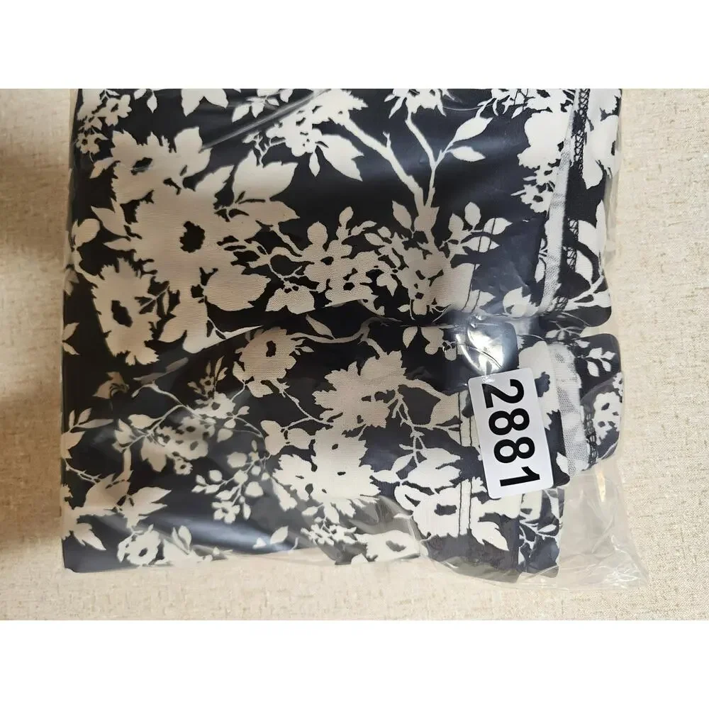 Liz Claiborne Floral Wrap Skirt Sz L Dark Cottagecore Fairy Grunge Liquid Knit